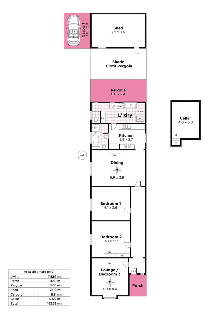Floorplan of Homely house listing, 5 Dew Street, Mile End SA 5031