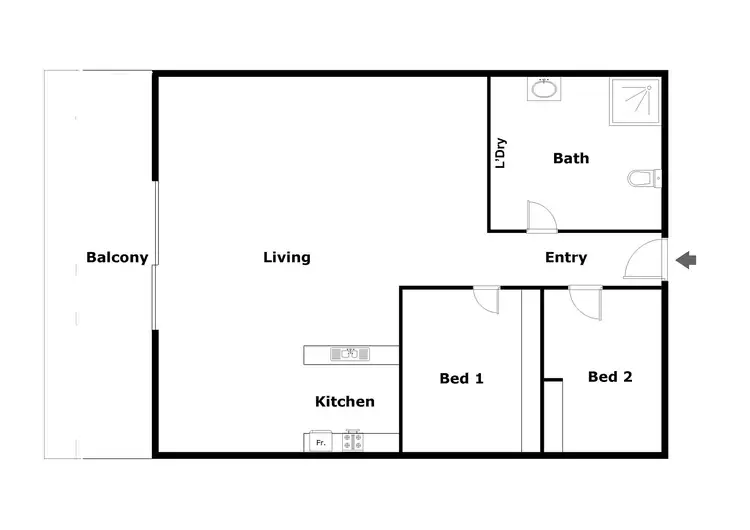 Floorplan of Homely unit listing, 35/5 Burnie Street, Lyons ACT 2606