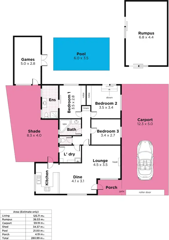 Floorplan of Homely house listing, 7 Montrose Avenue, Para Hills SA 5096