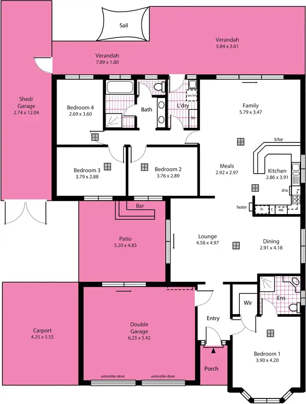 Floorplan of Homely house listing, 6 Trentbridge Road, Hope Valley SA 5090
