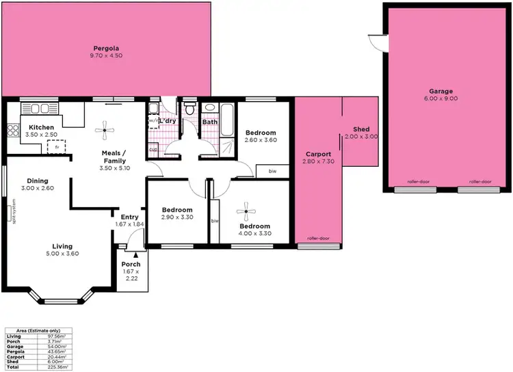 Floorplan of Homely house listing, 40 Aroona Road, Hallett Cove SA 5158