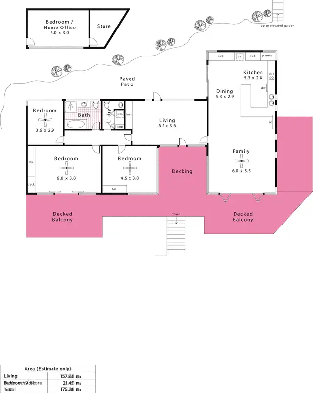 Floorplan of Homely house listing, 6 Fulton  Crescent, Glen Osmond SA 5064
