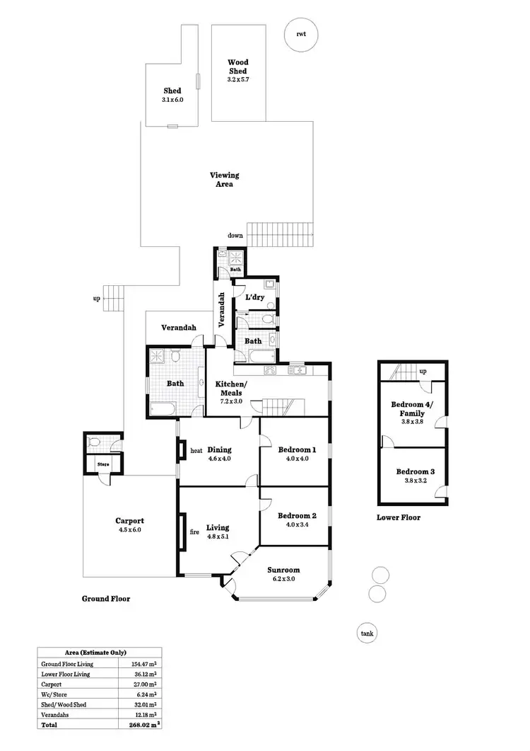 Floorplan of Homely house listing, 403 Woods Hill Road, Norton Summit SA 5136
