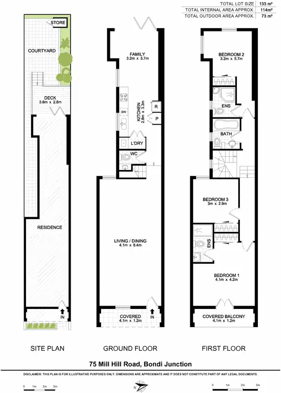 Floorplan of Homely house listing, 75 Mill Hill Road, Bondi Junction NSW 2022