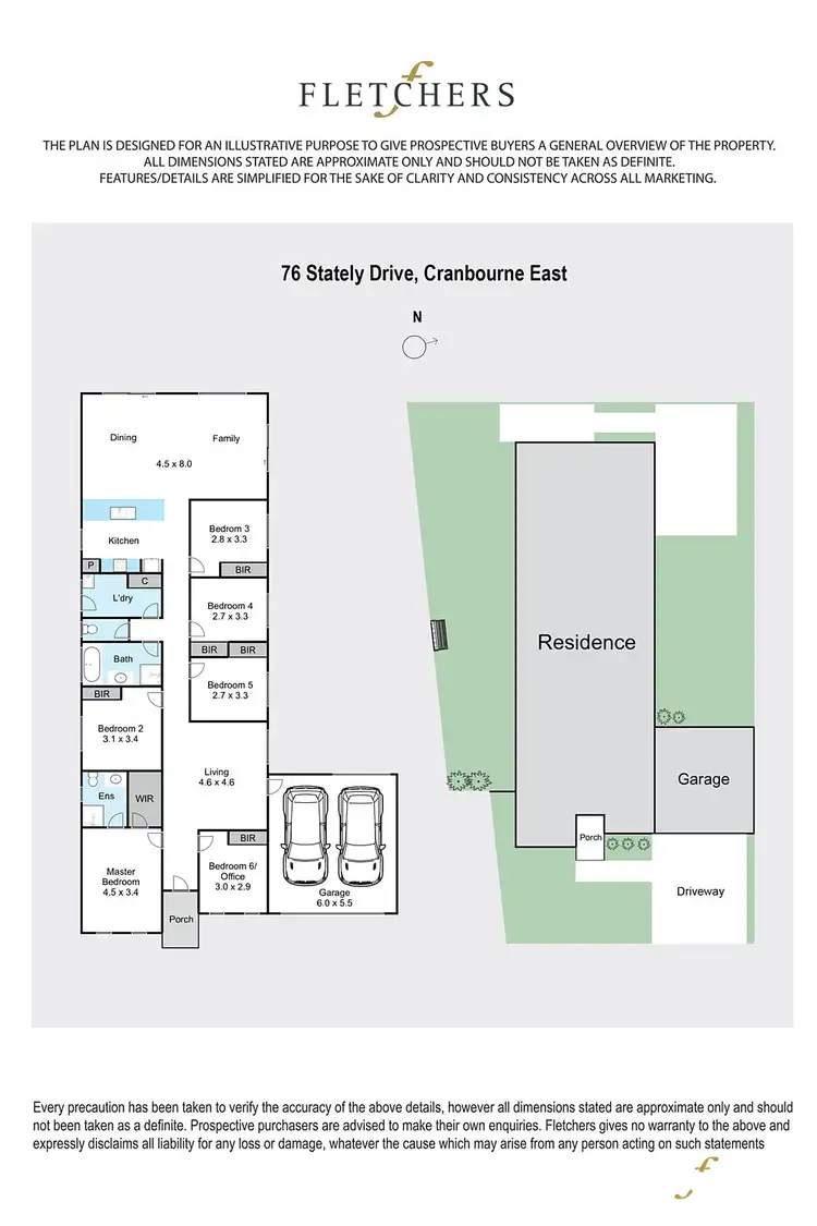 Floorplan of Homely house listing, 76 STATELY Drive, Cranbourne East VIC 3977