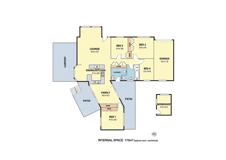 Floorplan of Homely house listing, 2 Cottage Grove, Corrimal NSW 2518