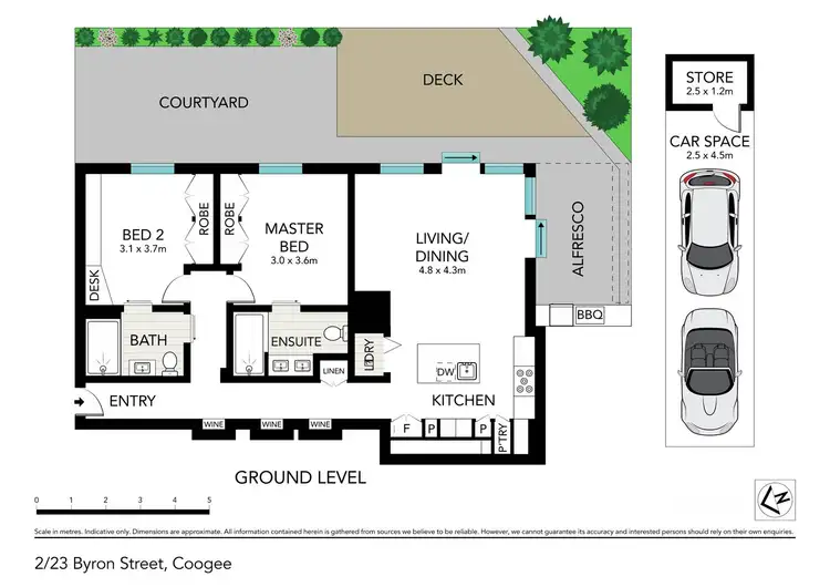 Floorplan of Homely apartment listing, 2/23 Byron Street, Coogee NSW 2034