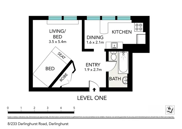 Floorplan of Homely apartment listing, 8/233 Darlinghurst Road, Darlinghurst NSW 2010