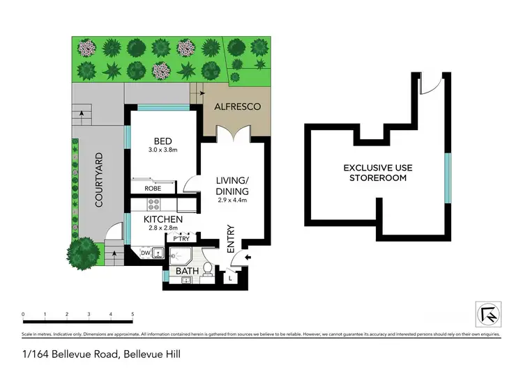 Floorplan of Homely apartment listing, 1/164 Bellevue Road, Bellevue Hill NSW 2023