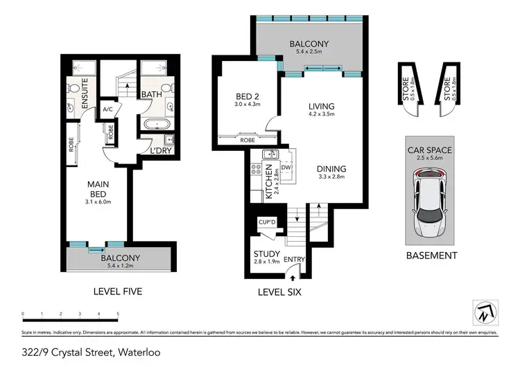 Floorplan of Homely apartment listing, 322/9 Crystal Street, Waterloo NSW 2017