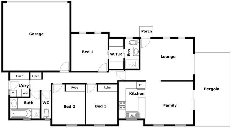 Floorplan of Homely townhouse listing, 6/40 Siroset Close, Dunlop ACT 2615