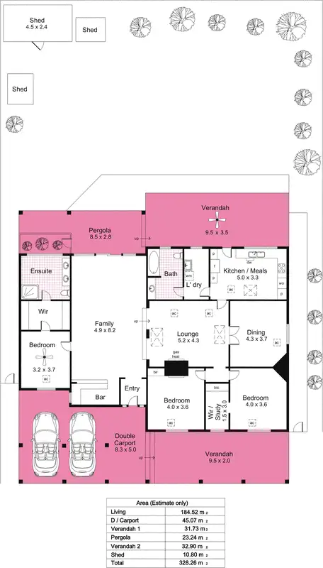 Floorplan of Homely house listing, 21 Riverdale Road, Myrtle Bank SA 5064