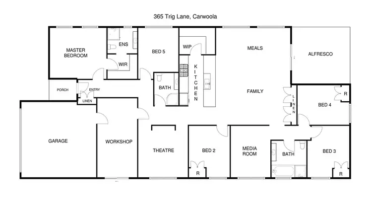 Floorplan of Homely house listing, 365 Trig Lane, Carwoola NSW 2620