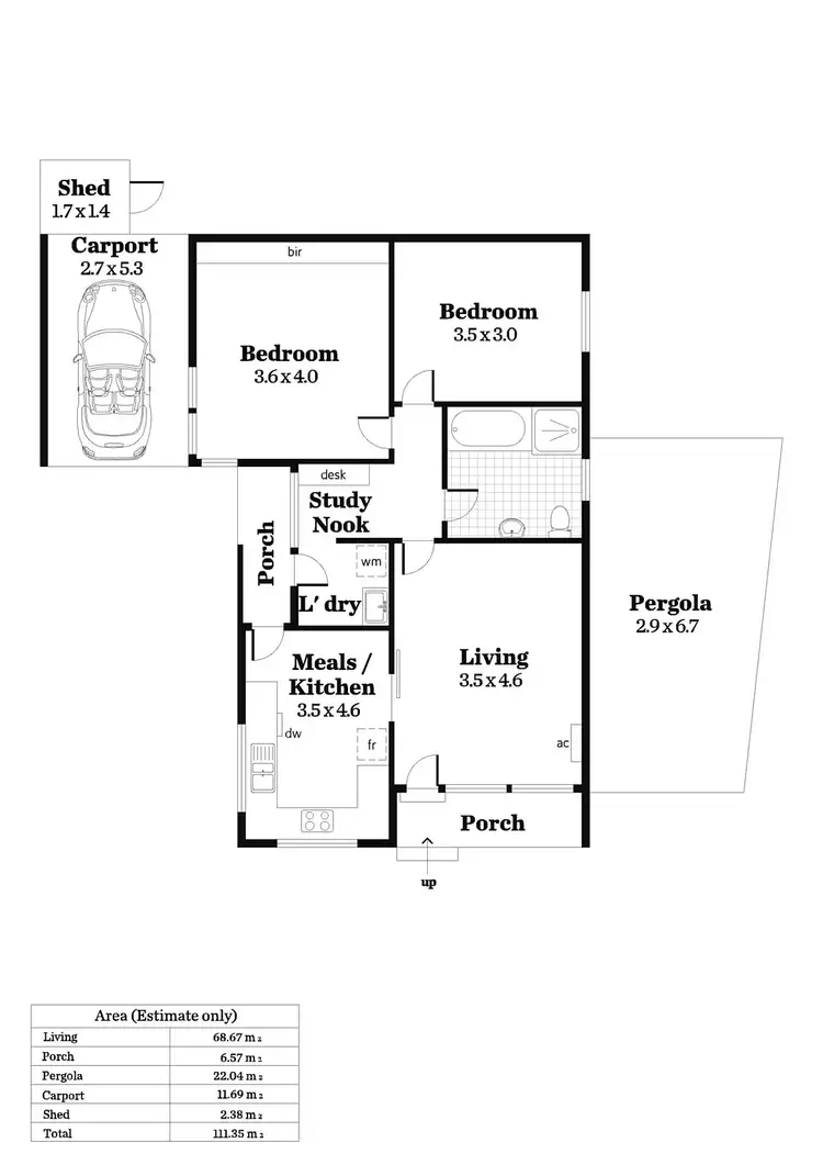 Floorplan of Homely unit listing, 7/4 Butler Avenue, Lower Mitcham SA 5062