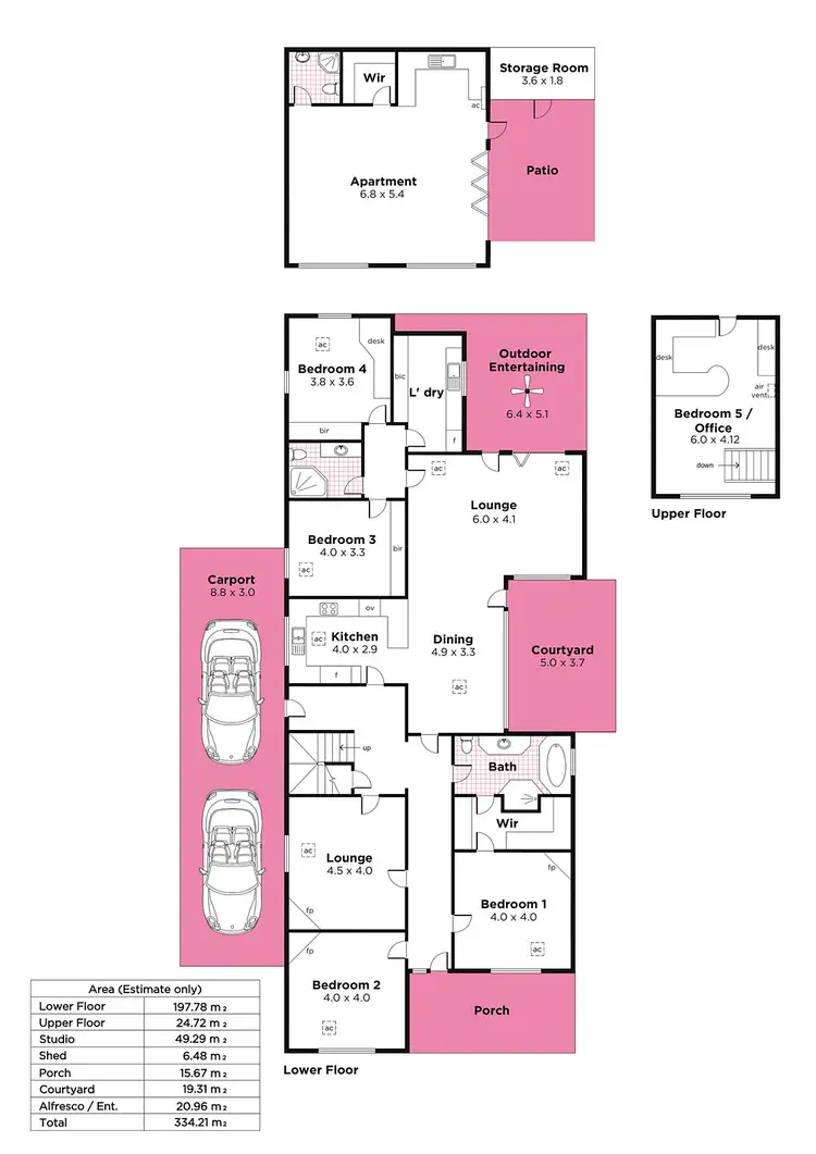Floorplan of Homely house listing, 6 Durdin Road, Hawthorn SA 5062