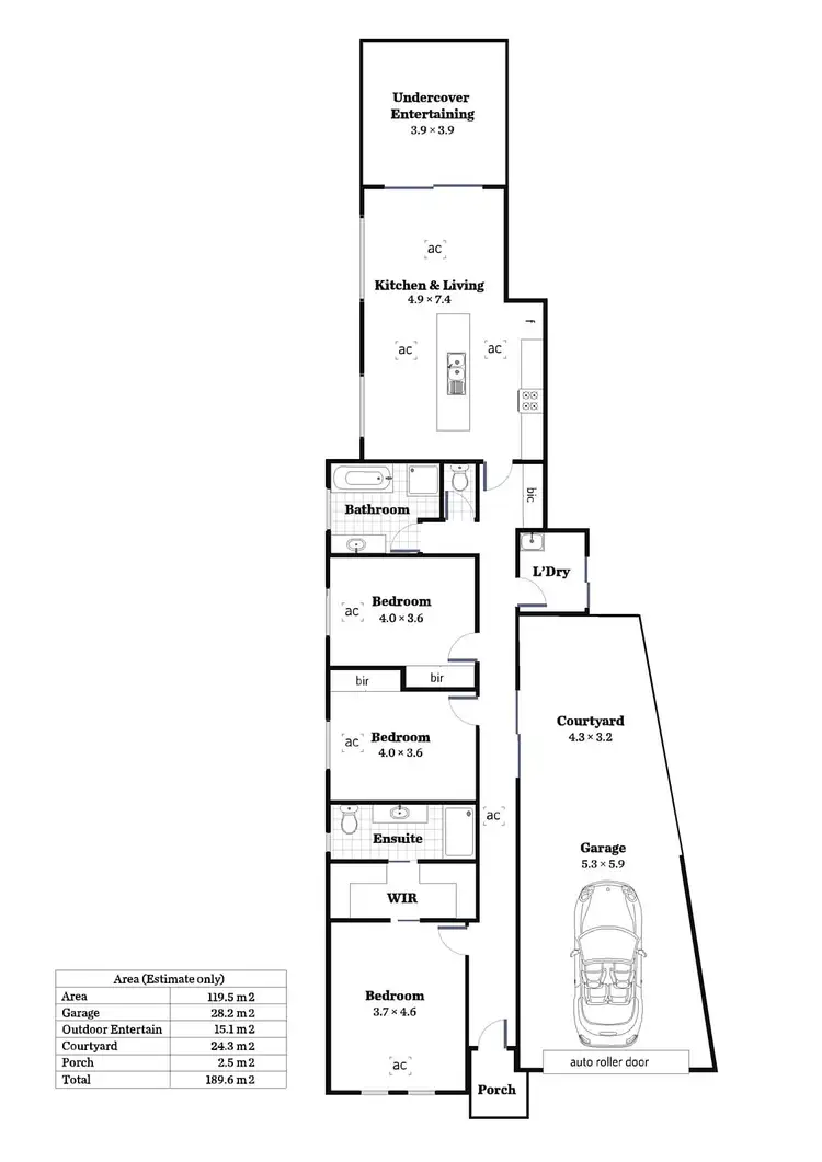 Floorplan of Homely house listing, 19a Morgan Street, South Brighton SA 5048