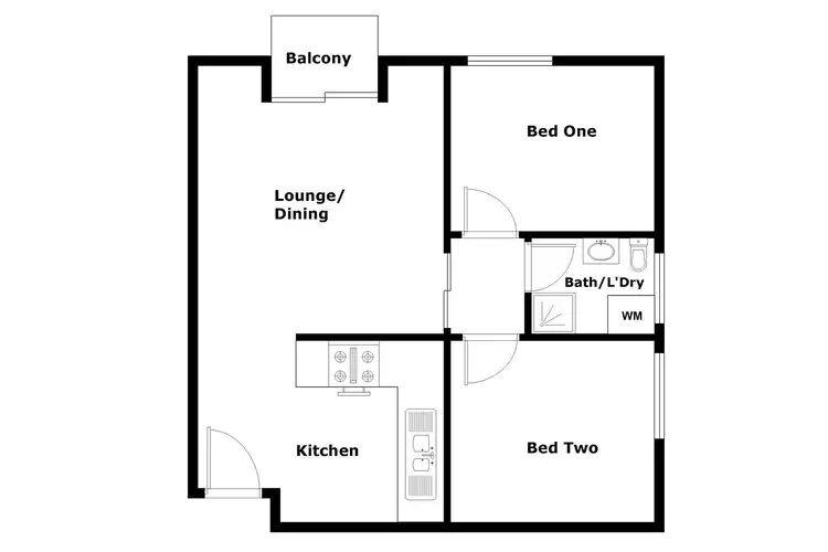 Floorplan of Homely apartment listing, 24/78 Hodgson Crescent, Pearce ACT 2607
