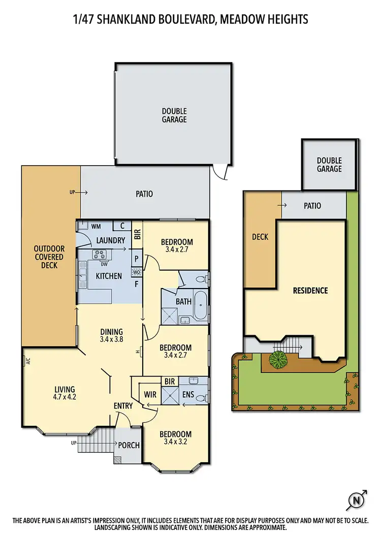 Floorplan of Homely house listing, 1/47 Shankland Boulevard, Meadow Heights VIC 3048