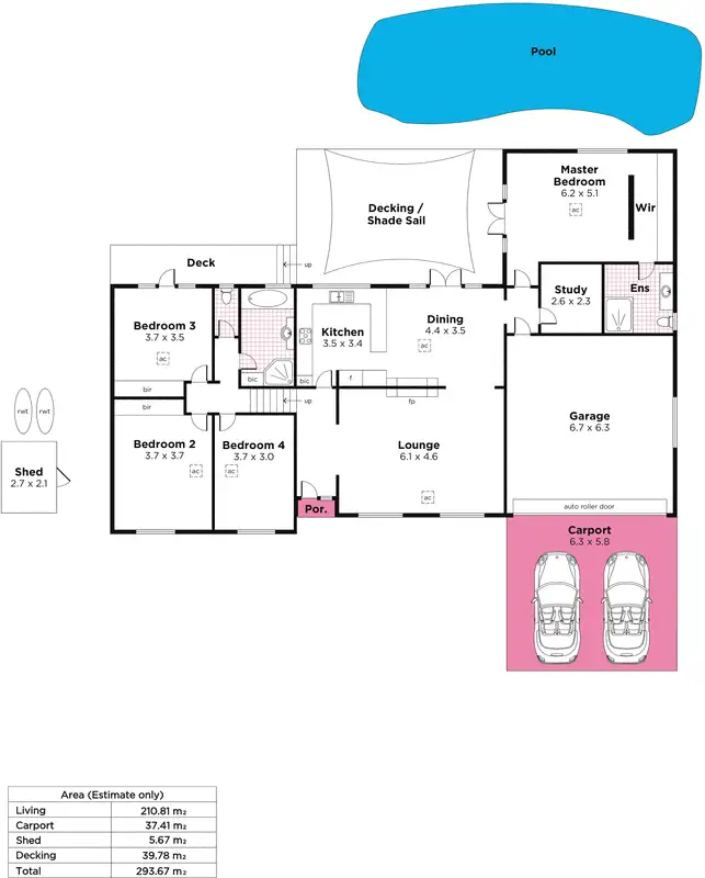 Floorplan of Homely house listing, 15 Finlayson Drive, Aldgate SA 5154