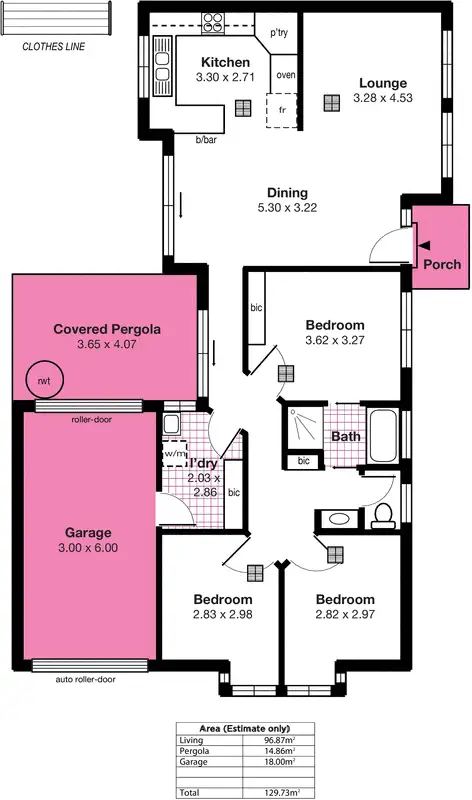 Floorplan of Homely unit listing, 1/31 Edwards Street, South Brighton SA 5048