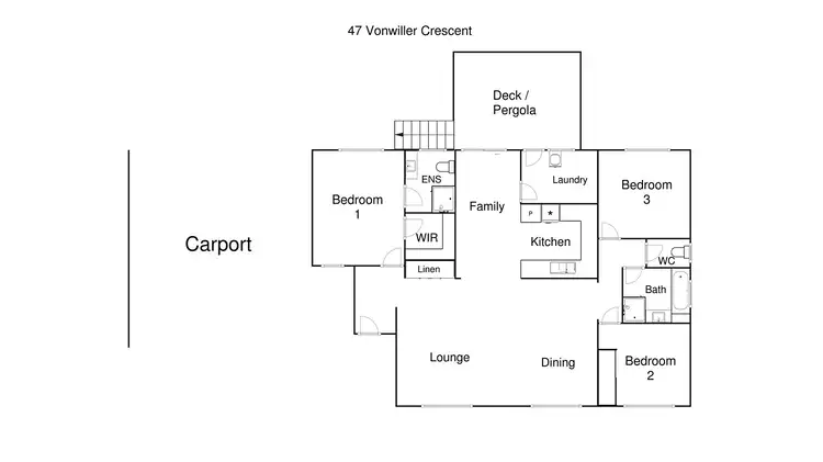 Floorplan of Homely house listing, 47 Vonwiller Crescent, Theodore ACT 2905