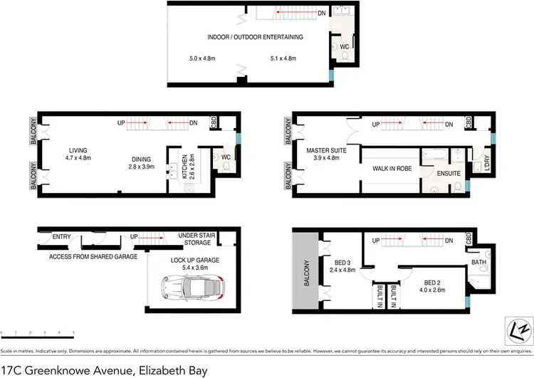 Floorplan of Homely terrace listing, 17C Greenknowe Avenue, Elizabeth Bay NSW 2011