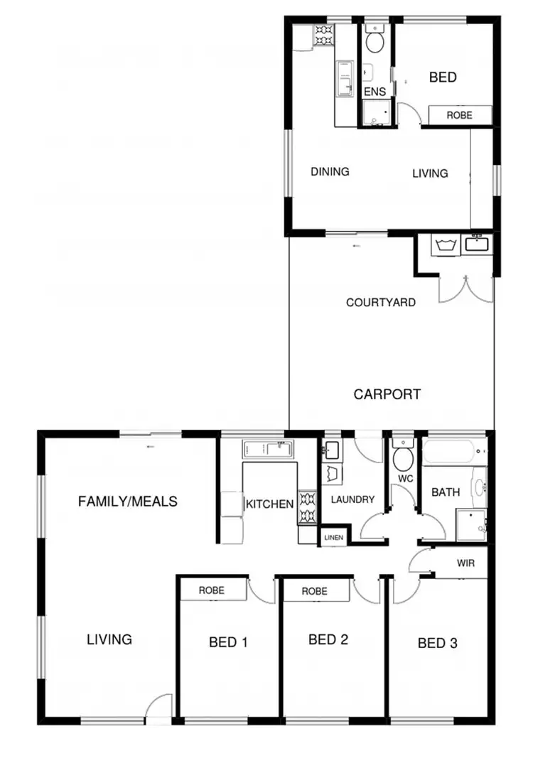Floorplan of Homely house listing, 23/23A McKinley Circuit, Calwell ACT 2905