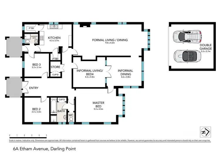 Floorplan of Homely apartment listing, 6a Etham Avenue, Darling Point NSW 2027