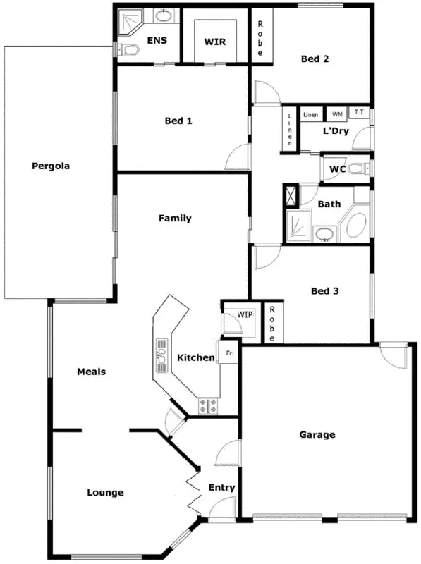 Floorplan of Homely house listing, 7 Periscope Place, Dunlop ACT 2615