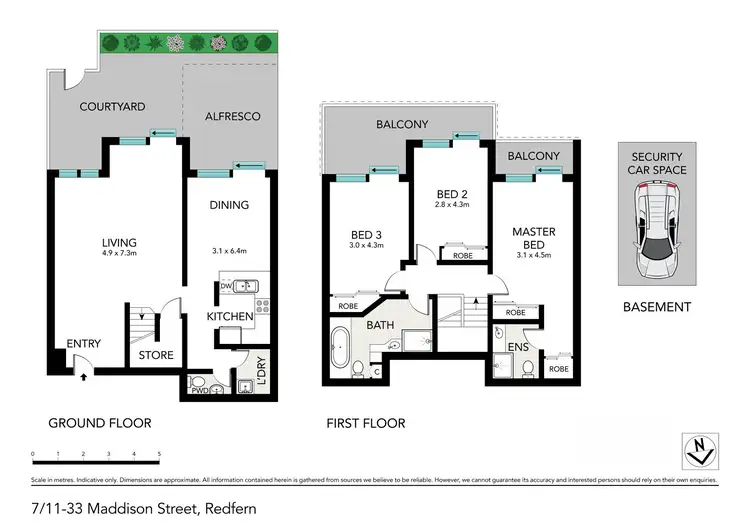 Floorplan of Homely apartment listing, 7/11-33 Maddison Street, Redfern NSW 2016