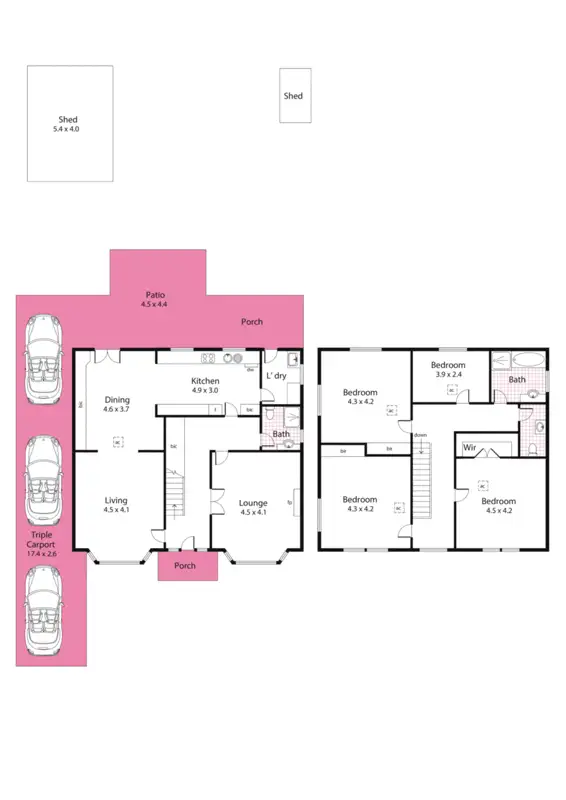 Floorplan of Homely house listing, 1 Bonvue Avenue, Beaumont SA 5066