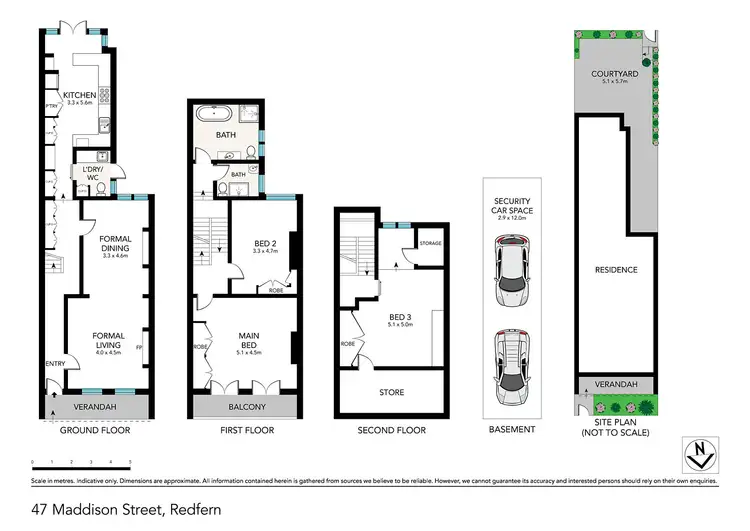 Floorplan of Homely terrace listing, 47 Maddison Street, Redfern NSW 2016