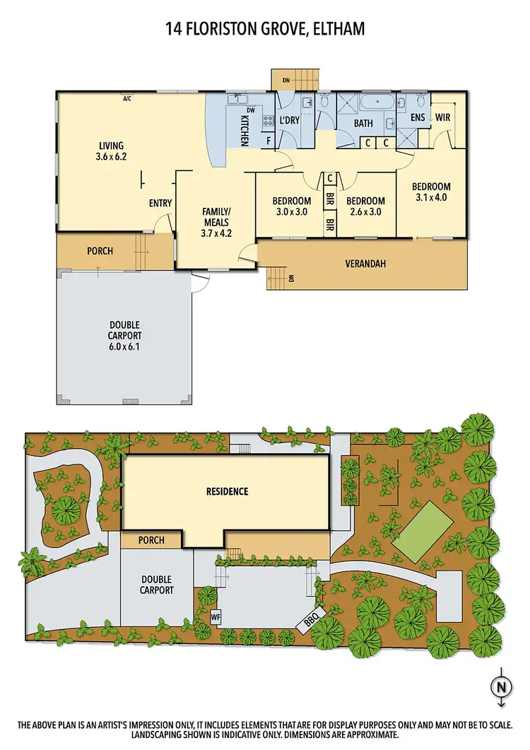 Floorplan of Homely house listing, 14 Floriston Grove, Eltham VIC 3095