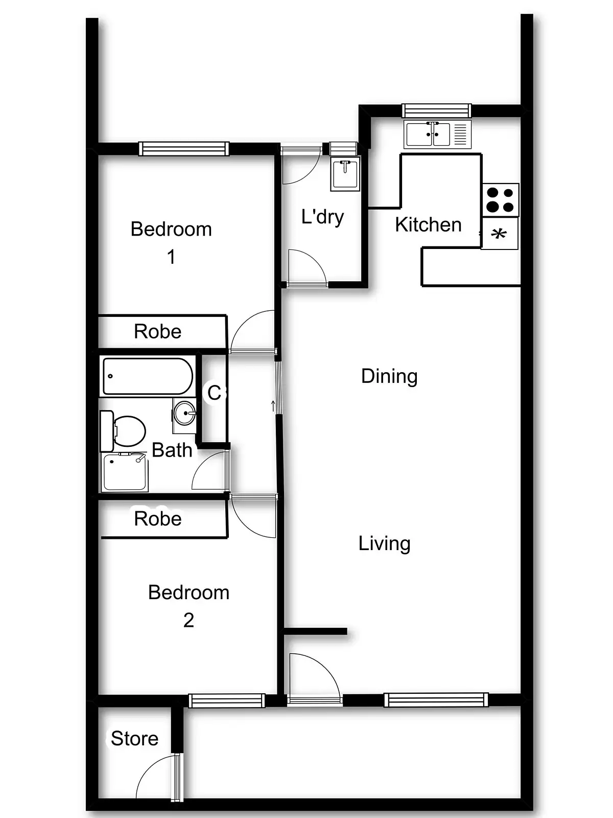 Floorplan of Homely townhouse listing, 18/1 Edwell Place, Lyneham ACT 2602