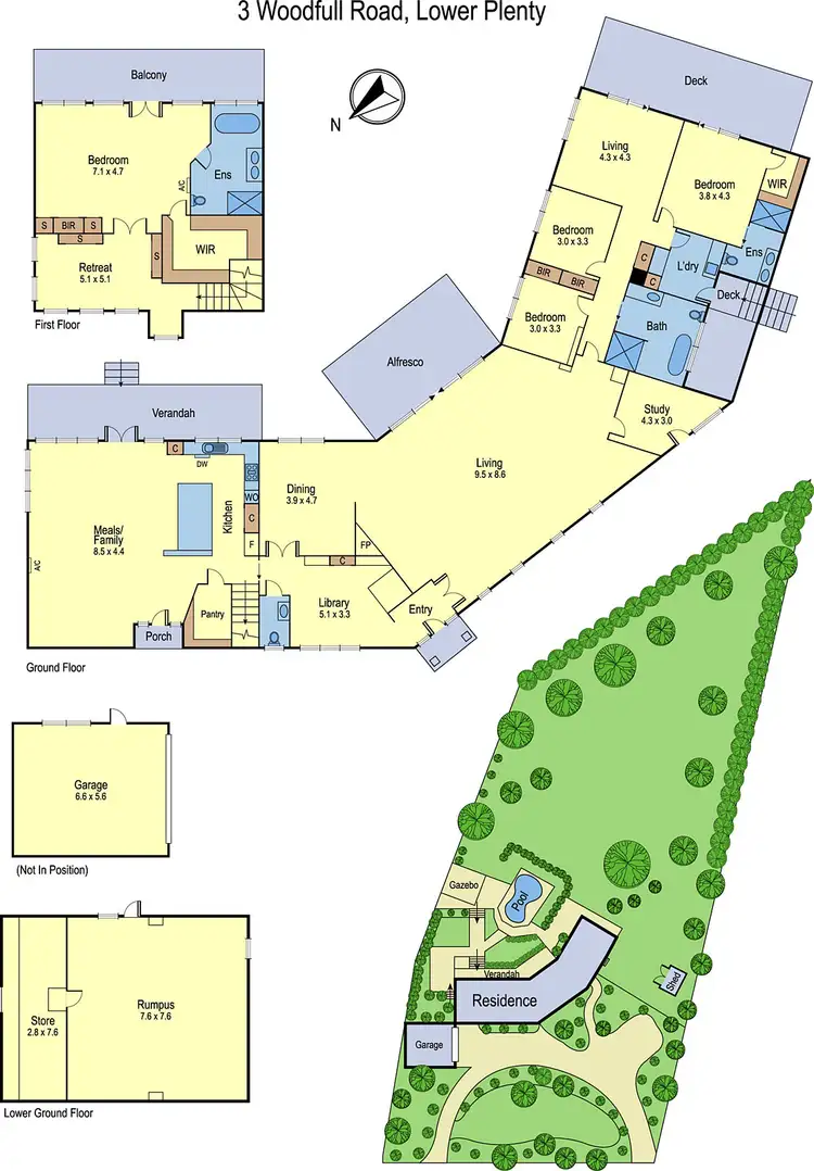 Floorplan of Homely house listing, 3 Woodfull Road, Lower Plenty VIC 3093