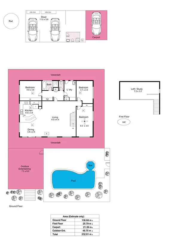 Floorplan of Homely house listing, 16 Gower Road, Williamstown SA 5351