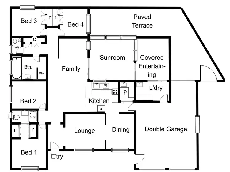Floorplan of Homely house listing, 21 Bardolph Street, Bonython ACT 2905