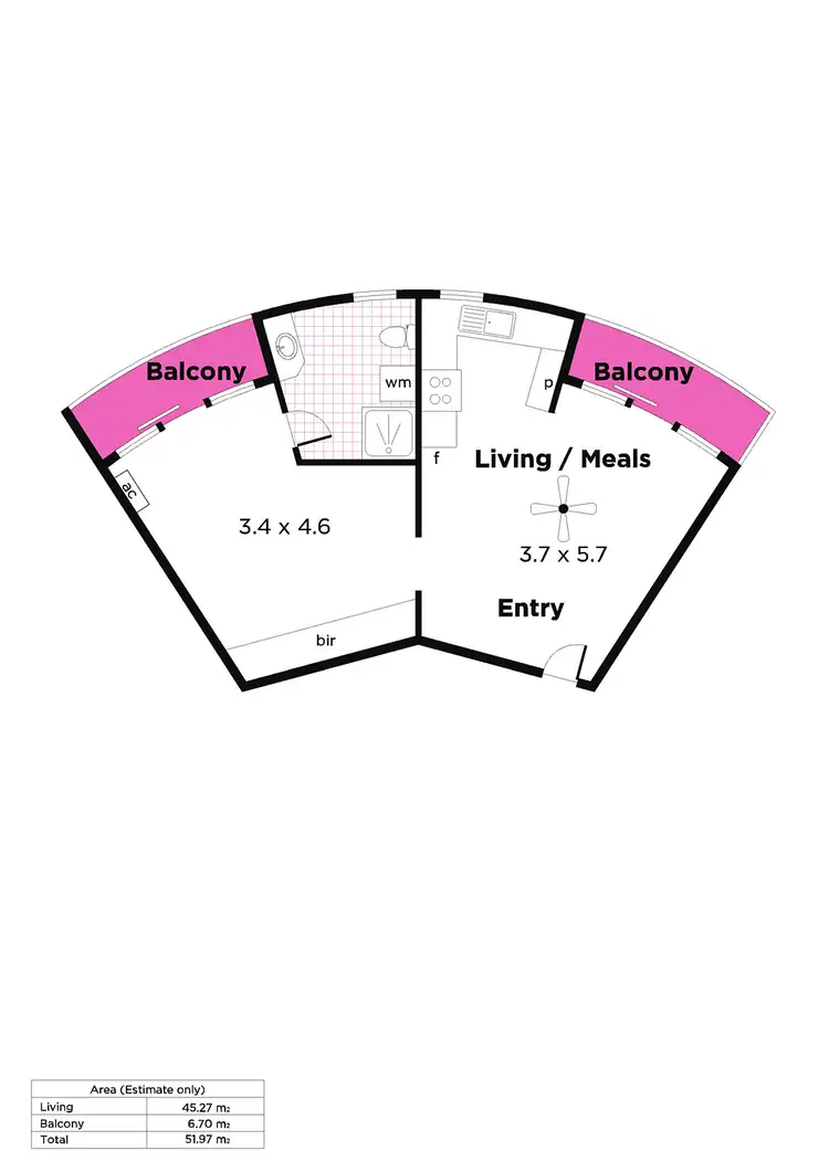 Floorplan of Homely apartment listing, 44/760 Anzac Highway, Glenelg SA 5045