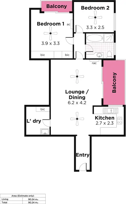 Floorplan of Homely unit listing, 19/203 Anzac Highway, Plympton SA 5038