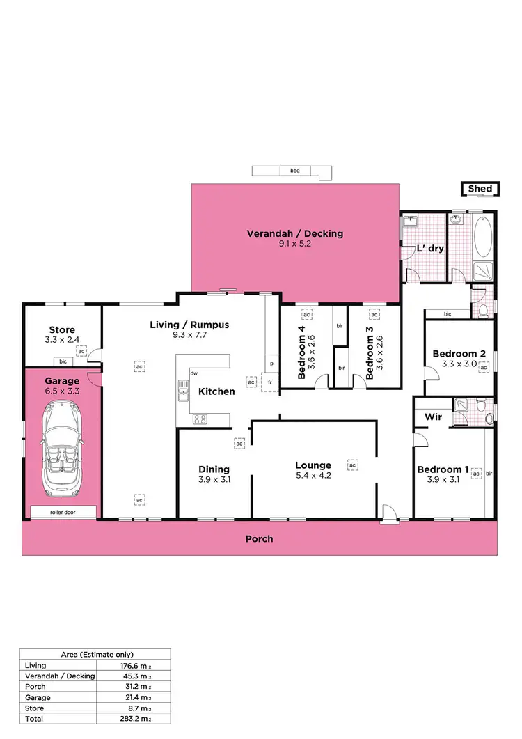 Floorplan of Homely house listing, 16 Saratoga Drive, Novar Gardens SA 5040
