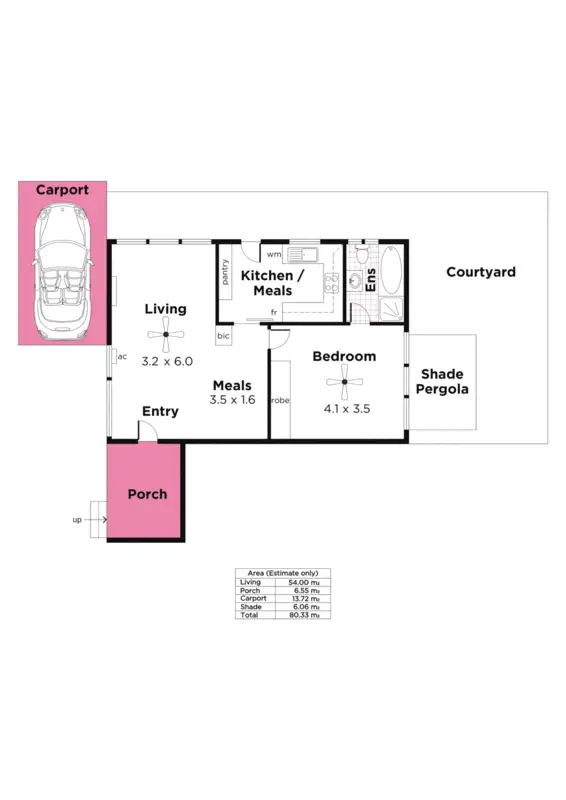 Floorplan of Homely unit listing, 5/113 Godfrey Terrace, Erindale SA 5066
