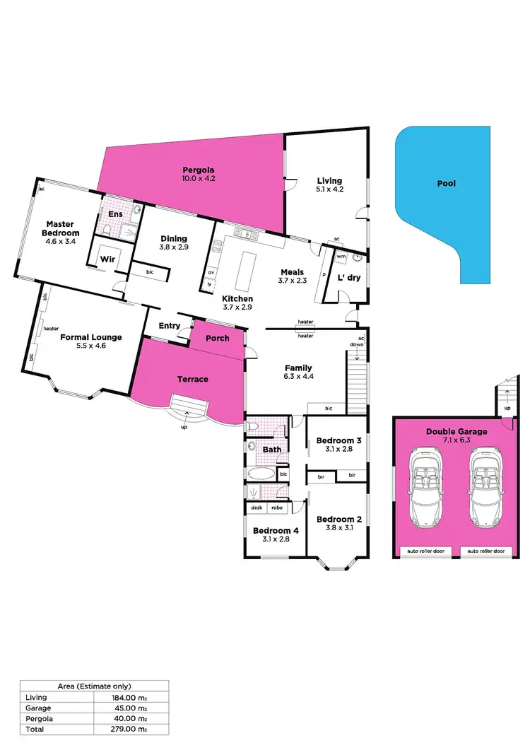 Floorplan of Homely house listing, 10 Crompton Drive, Wattle Park SA 5066