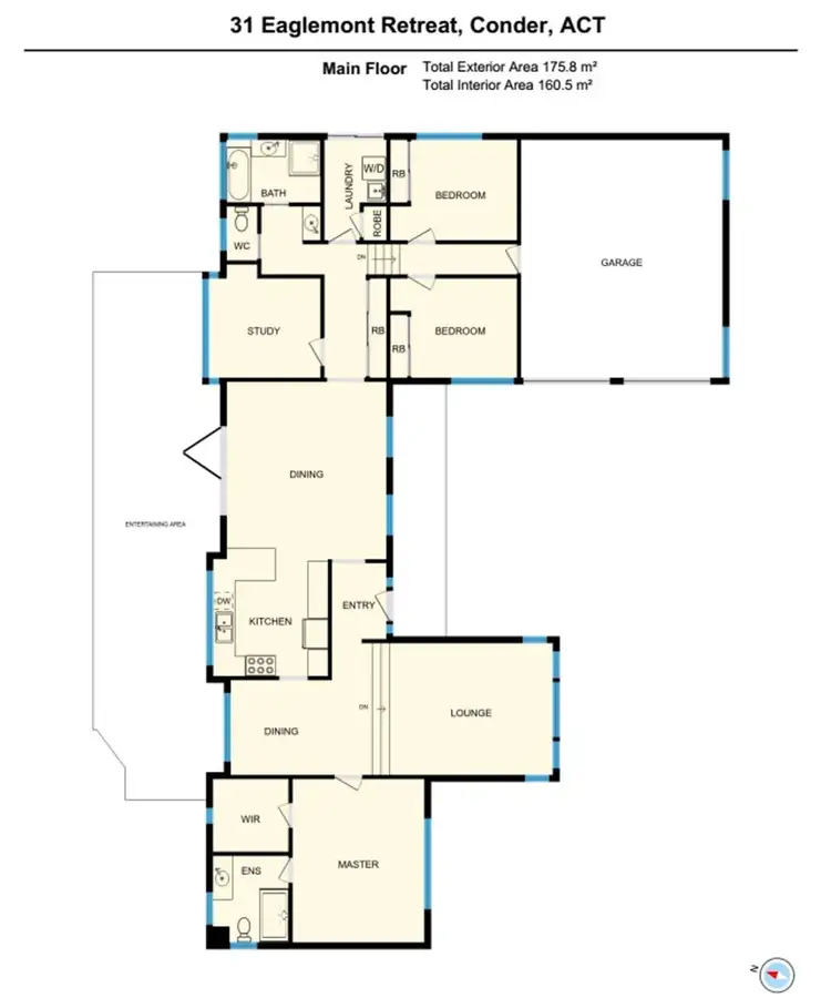Floorplan of Homely house listing, 31 Eaglemont Retreat, Conder ACT 2906