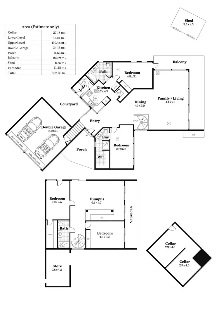 Floorplan of Homely house listing, 3 Seaview Crescent, Panorama SA 5041