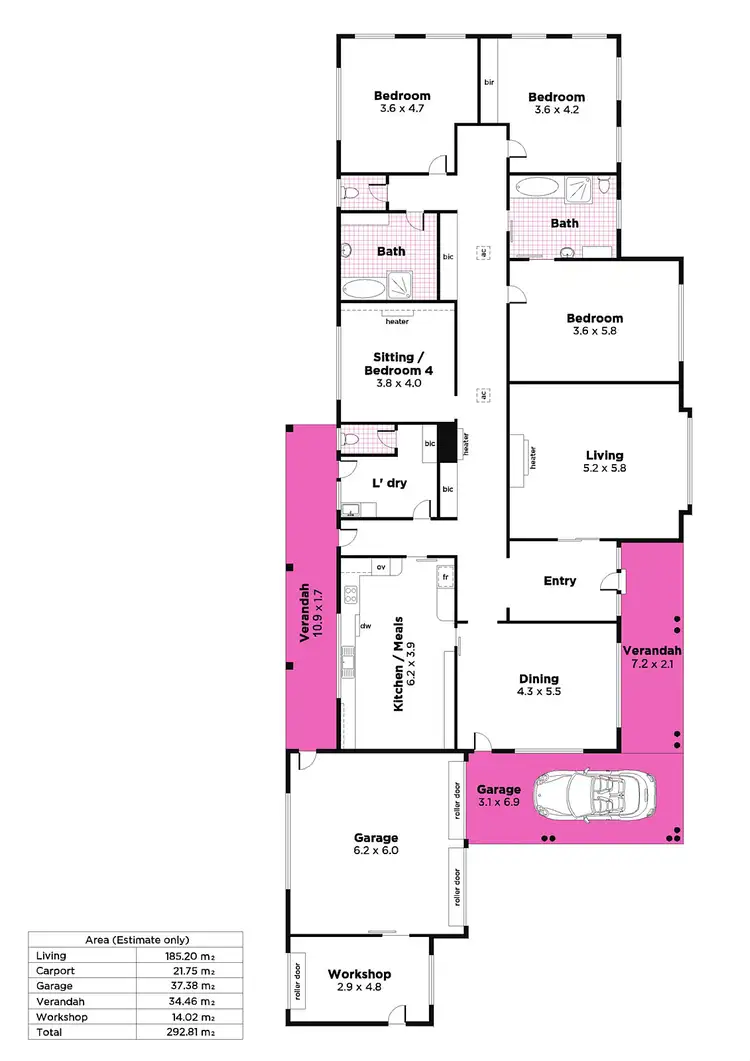 Floorplan of Homely house listing, 13 Coreega Avenue, Springfield SA 5062