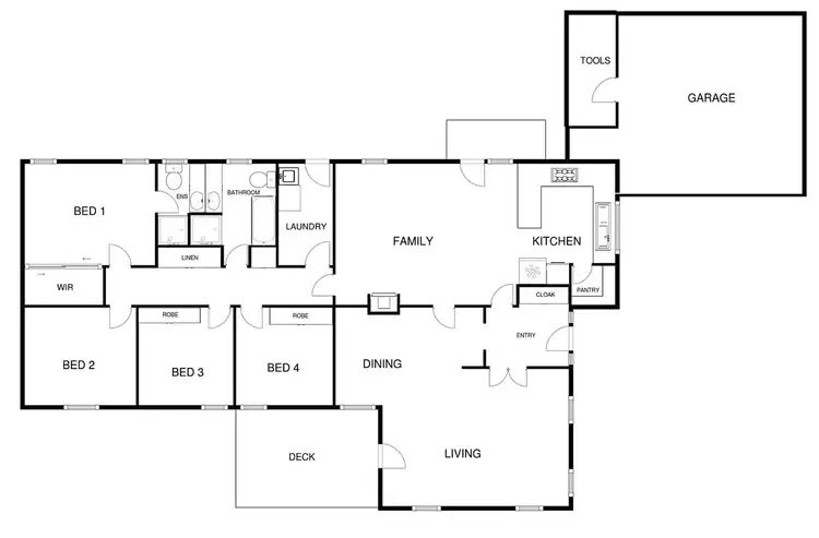 Floorplan of Homely house listing, 1 Beadle Place, Charnwood ACT 2615