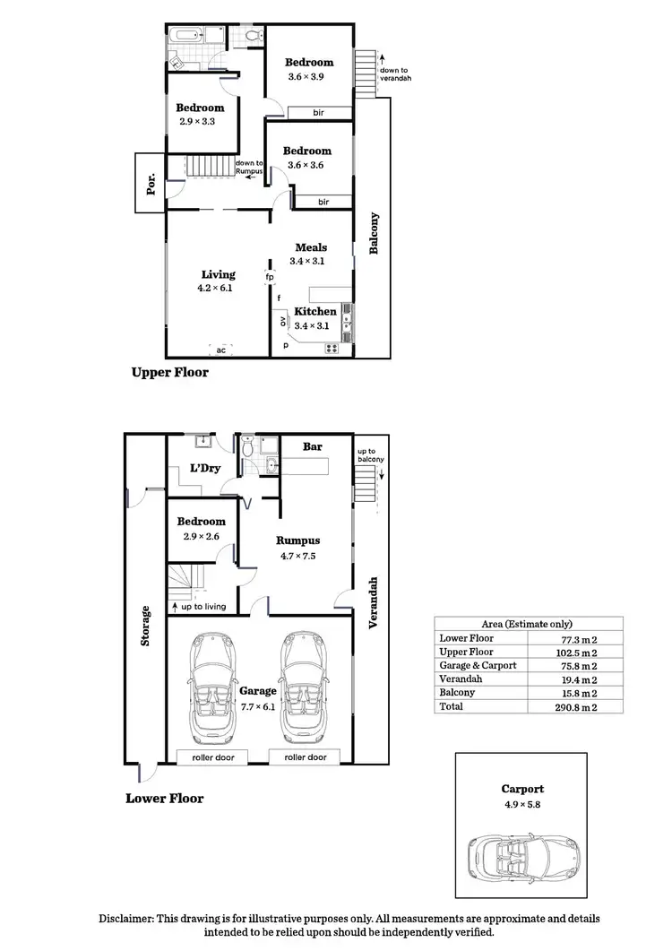 Floorplan of Homely house listing, 14 Braemar Terrace, Stirling SA 5152