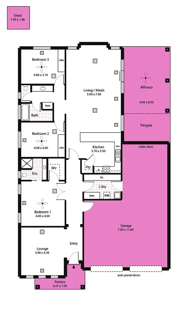 Floorplan of Homely house listing, 14 Norman Terrace, Blakeview SA 5114