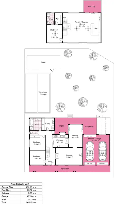 Floorplan of Homely house listing, 17 Beta Crescent, Panorama SA 5041