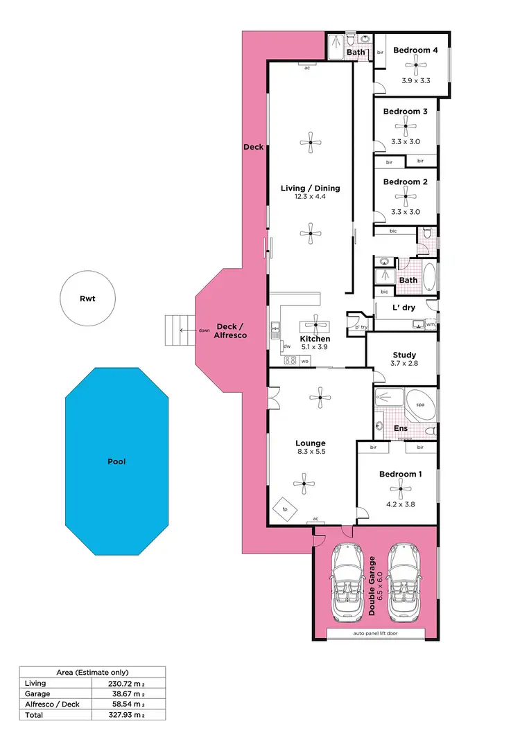 Floorplan of Homely house listing, 6a Ward Avenue, Eden Hills SA 5050